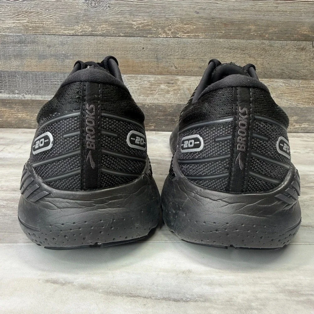 Brooks‎ Glycerin GTS 20 Men's Size 13 Wide 2E Black Running Shoes Sneakers